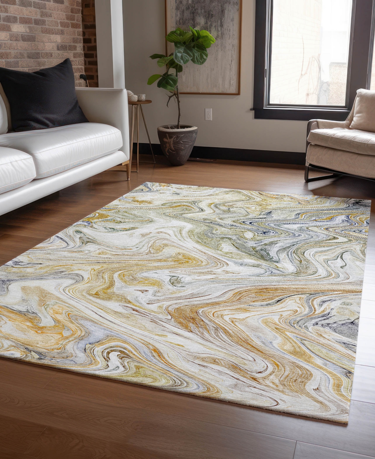 Dalyn Ravenna Rn8 9'x12' Area Rug In Multi