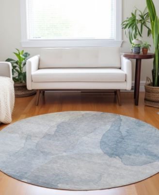 Ravenna Washable RN12 8'x8' Round Area Rug