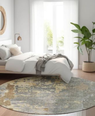 Kochi Washable KC11 8'x8' Round Area Rug