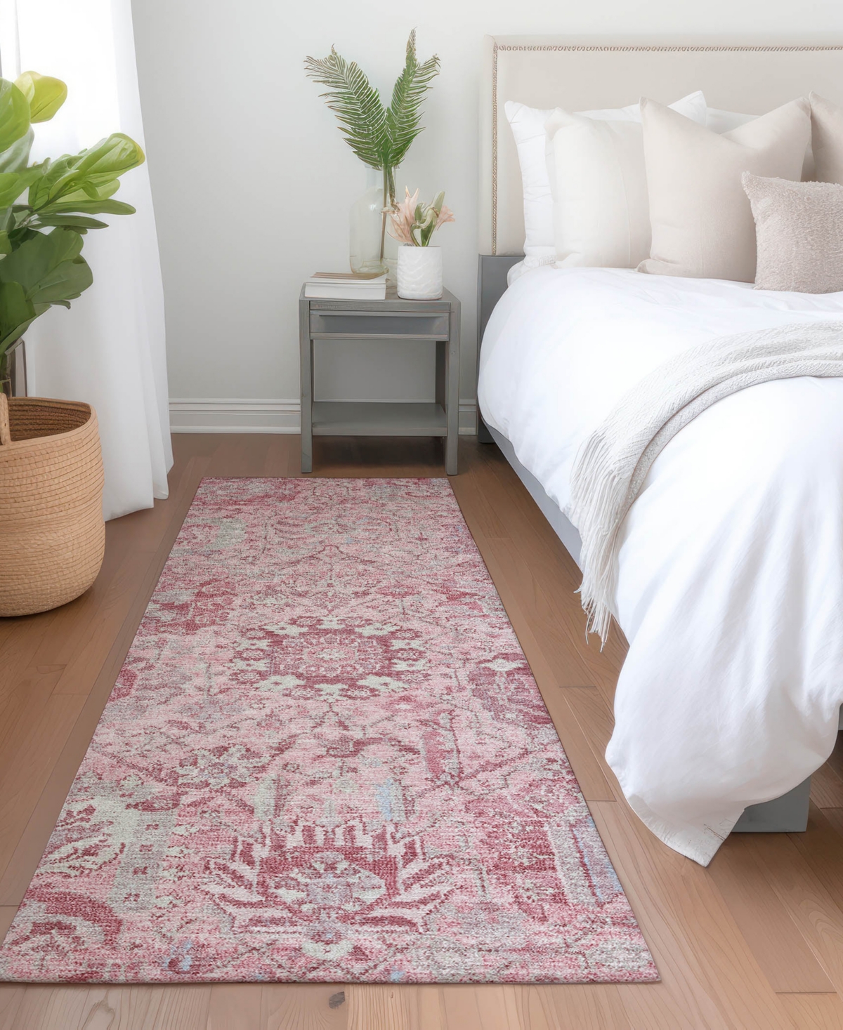 Dalyn Tabrook Tb15 2'3"x7'6" Runner Area Rug In Pink