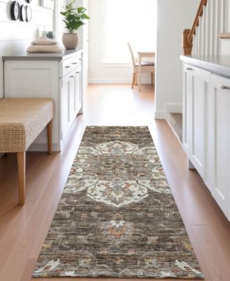 Silk Road Washable SR6 2'3"x7'6" Runner Area Rug