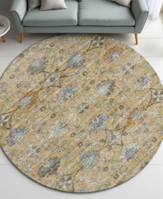 Silk Road Washable SR1 8'x8' Round Area Rug