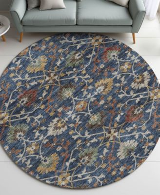 Silk Road Washable SR4 8'x8' Round Area Rug