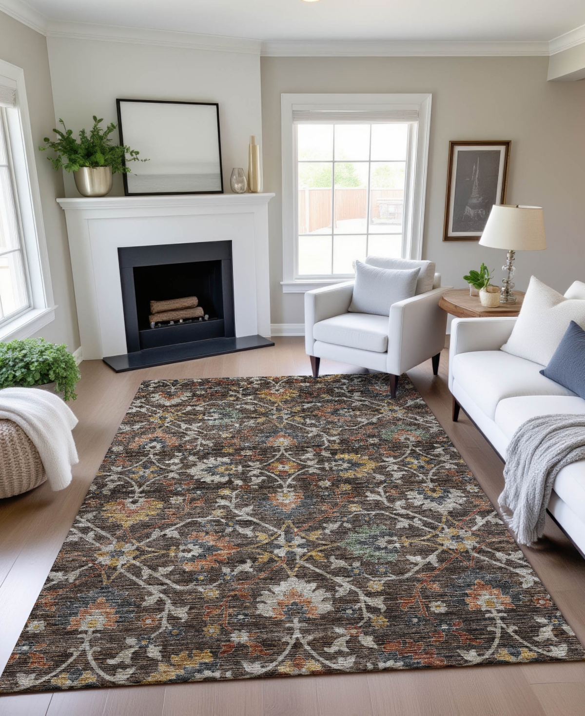 Dalyn Silk Road Sr4 6'6"x9'6" Area Rug In Multi