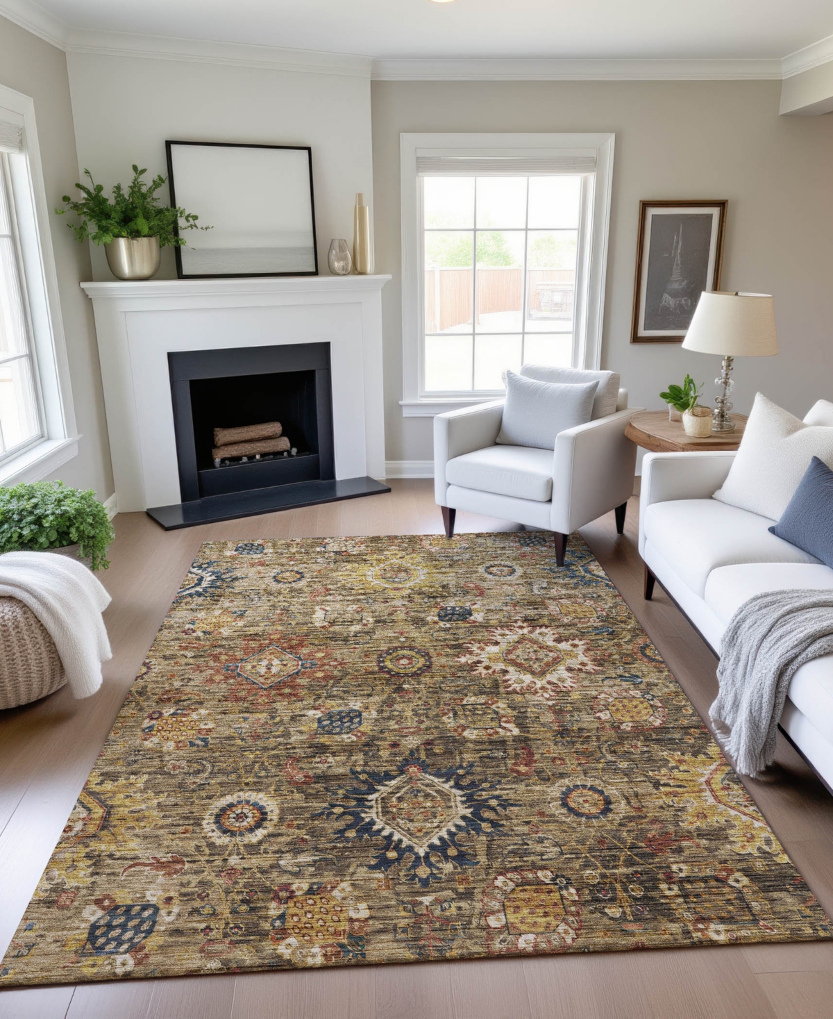 Dalyn Silk Road Sr9 6'6"x9'6" Area Rug In Multi