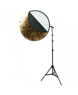 Photo Basics 40" 5-in-1 Collapsible Reflector Kit with Case, Reflector Holder Arm & Stand