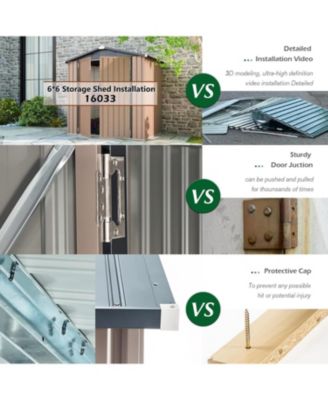 6'x6' Outdoor Storage Shed