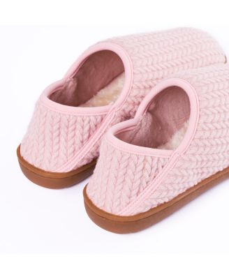 Women's Packaway Fabric Slipper Collabsible Heel