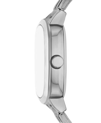 Men's Quartz Three-Hand Silver Alloy Watch Set, 41mm