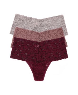 Women's Retro 3 Pack Thong Underwear
