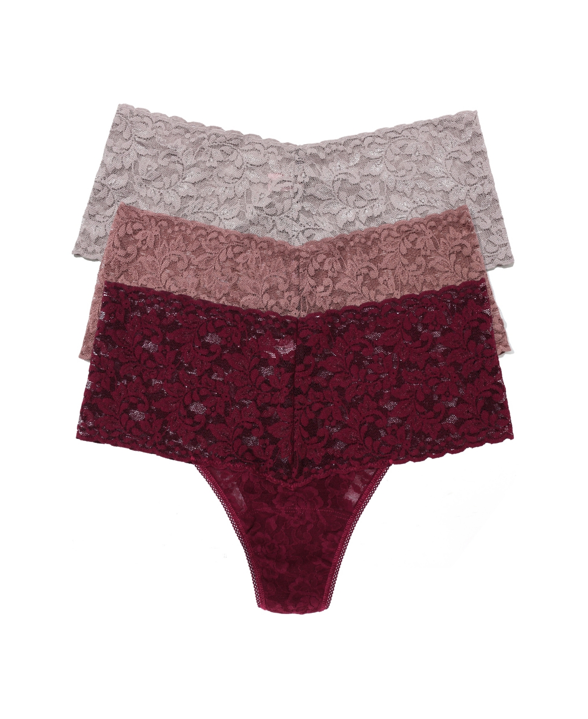 Hanky Panky Retro Thong Holiday 3 Pack Cracker In Multi