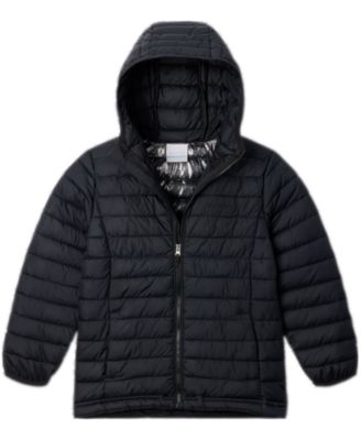 Columbia - Big Boys Powder Lite II Quilted Colorblocked Full-Zip Hooded Jacket