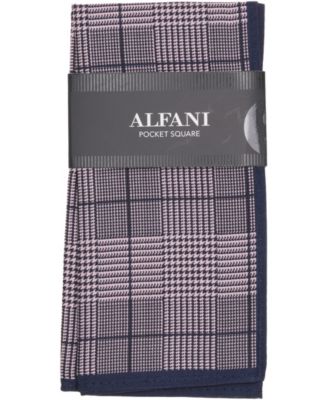 Alfani - Men's Cannon Plaid Pocket Square
