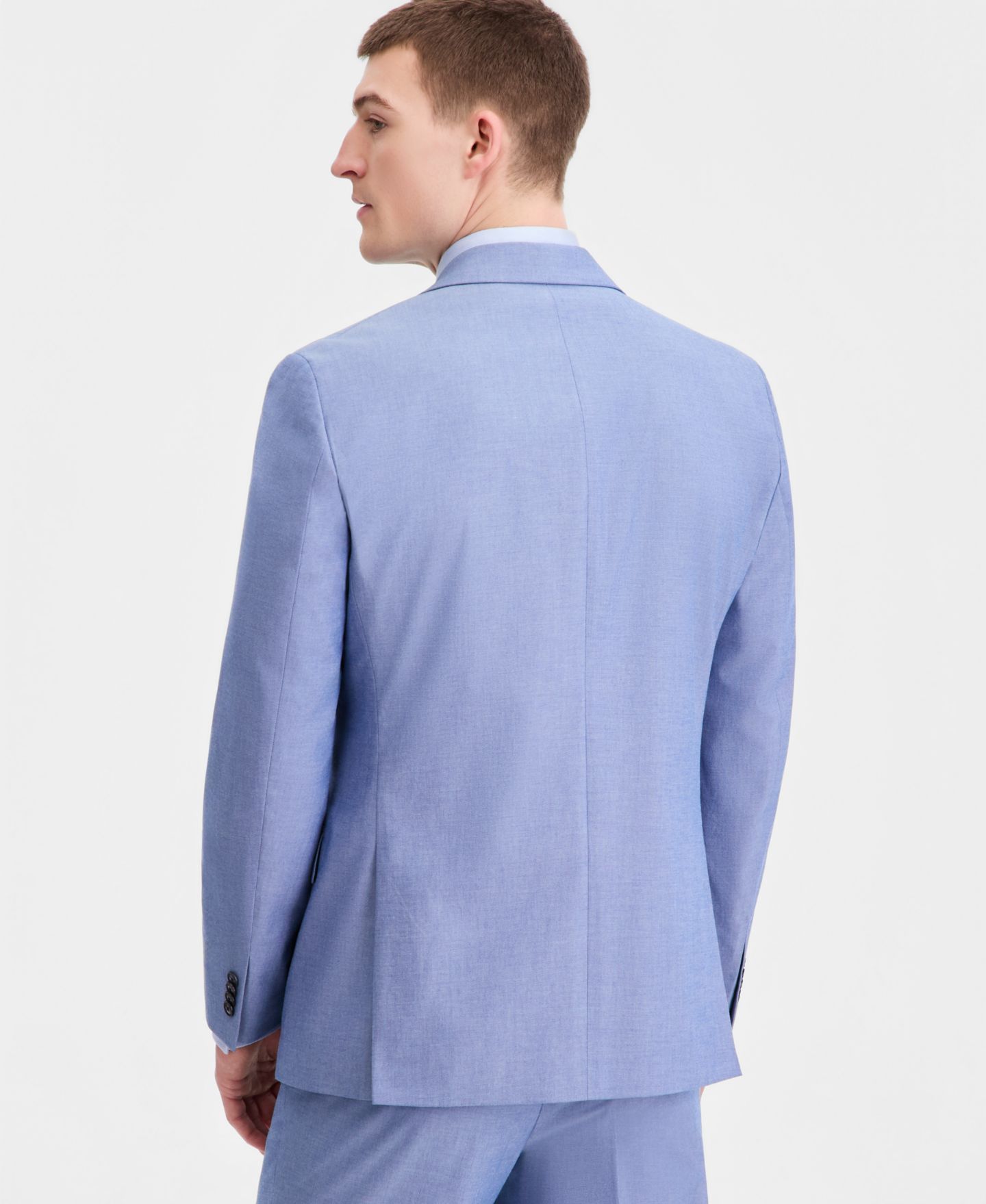 Мужские куртки Tommy Hilfiger Modern-Fit TH Flex Stretch Cotton Suit Separates, цвет: Синий — фото 2
