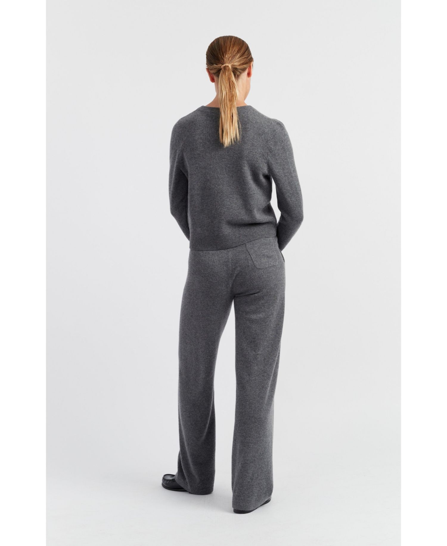 Women's Chinti and Parker Pure Cashmere Wide Leg Pants