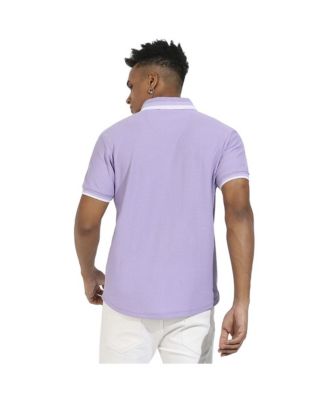Men's Lavender Honeycomb Knit Shirt