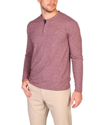 Men's Brushed Melange Super Soft Henley