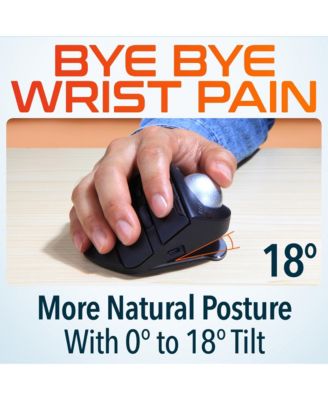 T100 Ergonomic Tilt Wireless Trackball Computer Mouse