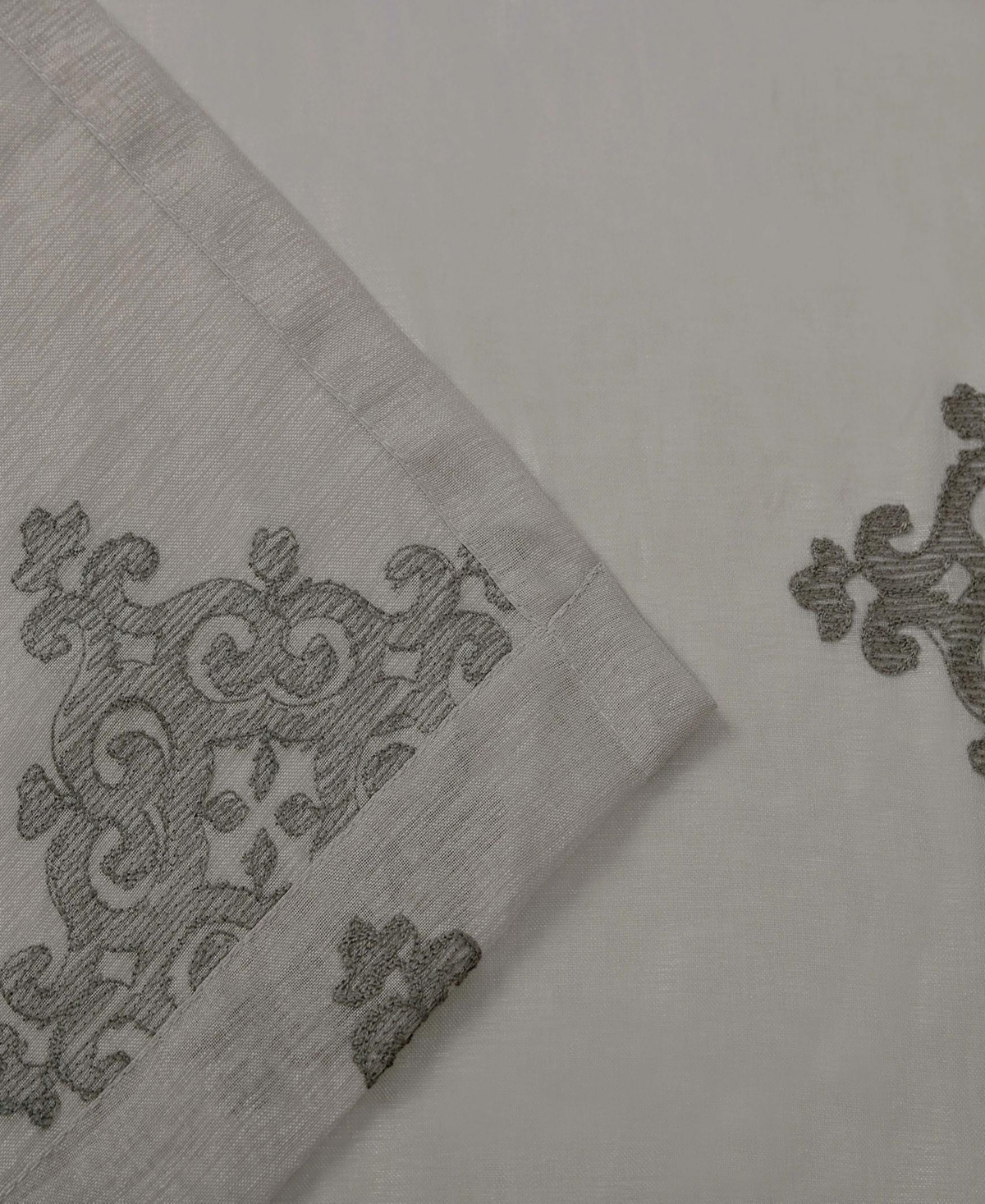 Superior Damask Sheer Grommet Top Curtain Panels
