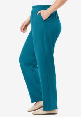 Women's Within Tall 7-Day Knit Ribbed Straight-Leg Pull-On Pants
