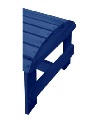 Navy Blue Adirondack Pine Ottoman