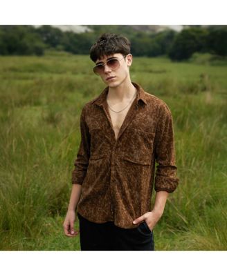Men's Faded Corduroy Oversized Shirt