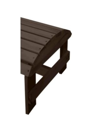 Dark Brown Adirondack Pine Ottoman