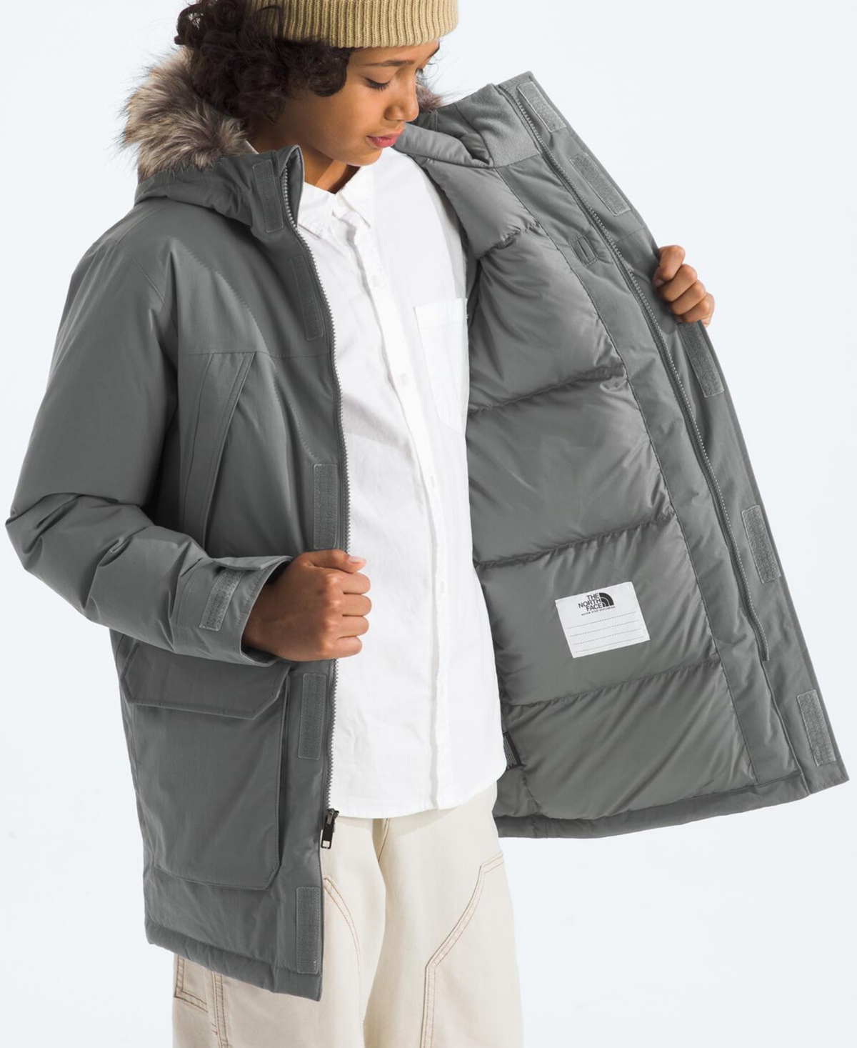 The North Face Big Boys Mcmurdo Parka Jacket In Gray