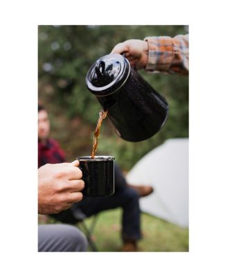Enamel Percolator Coffee Pot 8 Cup - Black