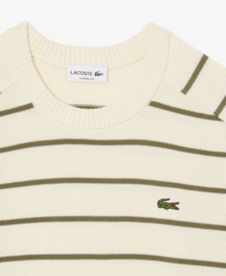 Men's Striped 3D Crewneck Sweater