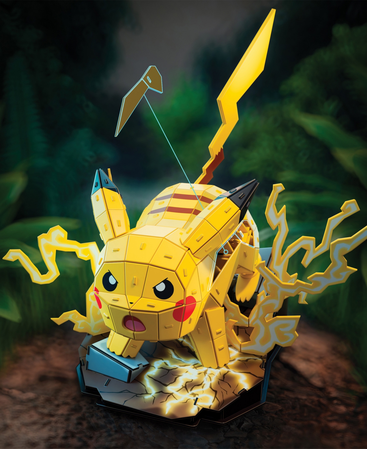 Pokémon Pikachu 3d Model Kit Kanto Starter Collection, 201 Pieces In Yellow