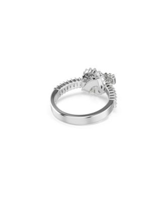 Matrix White Rhodium Plated Ring