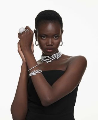 Sublima Rhodium Plated Hoop Earrings