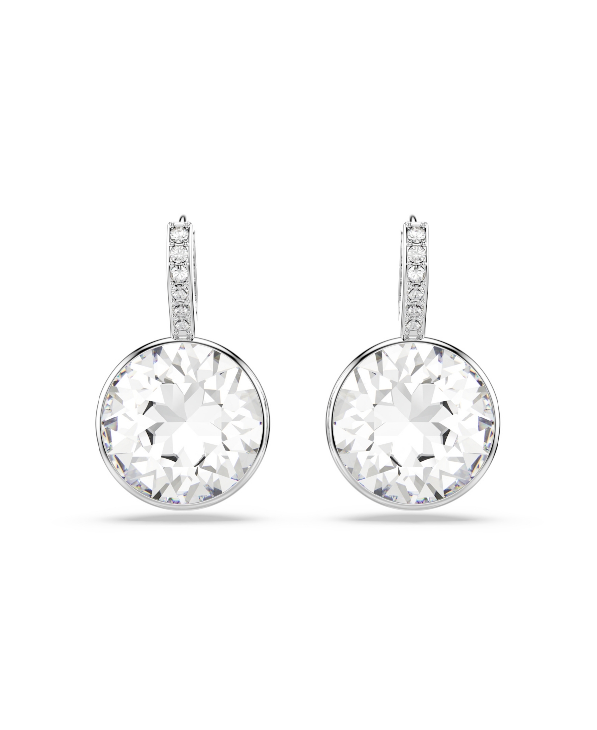 Swarovski Millenia Rhodium Plated Drop Earrings In Metallic