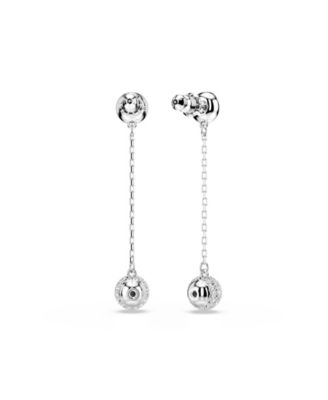Una Angelic Rhodium Plated Drop Earrings