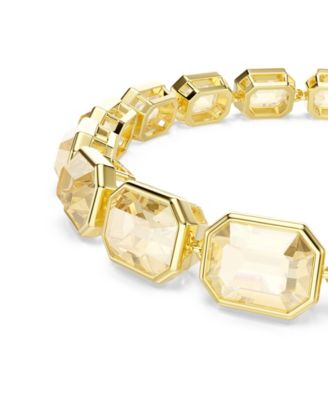Swaroski Millenia Gold-Tone Plated Tennis Bracelet