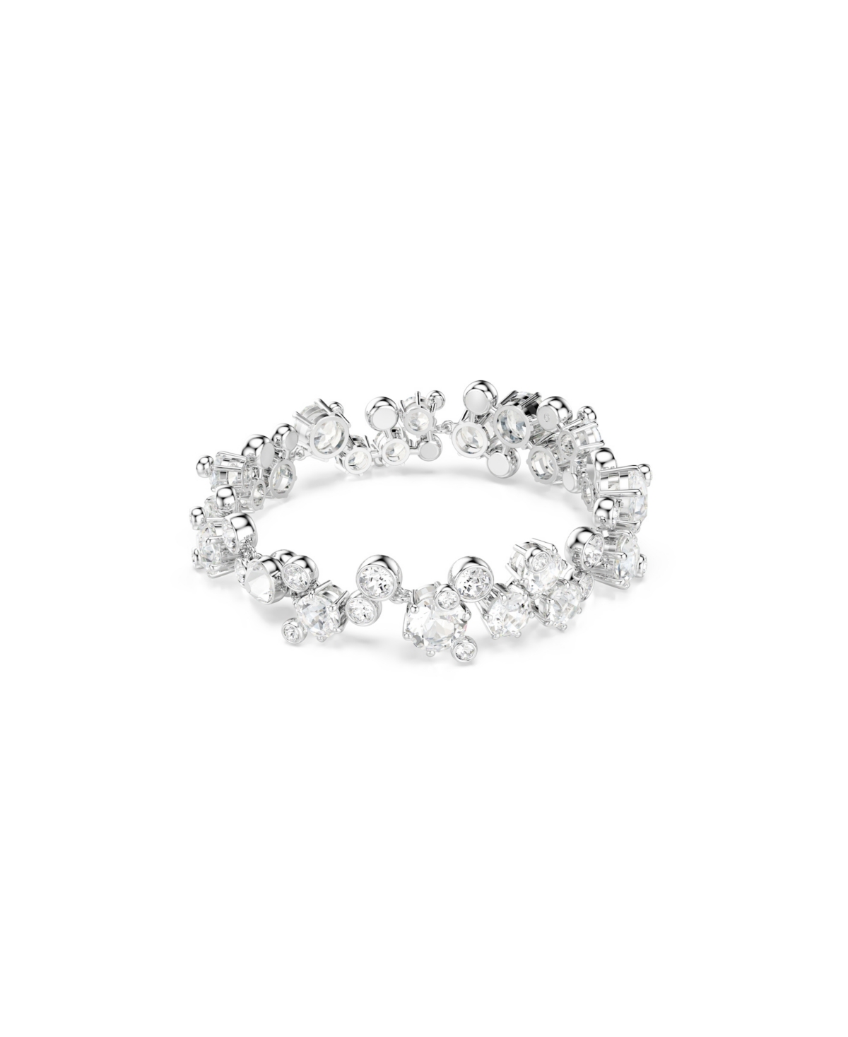 Swarovski Swaroski Constella Rhodium Plated Bracelet In Silver