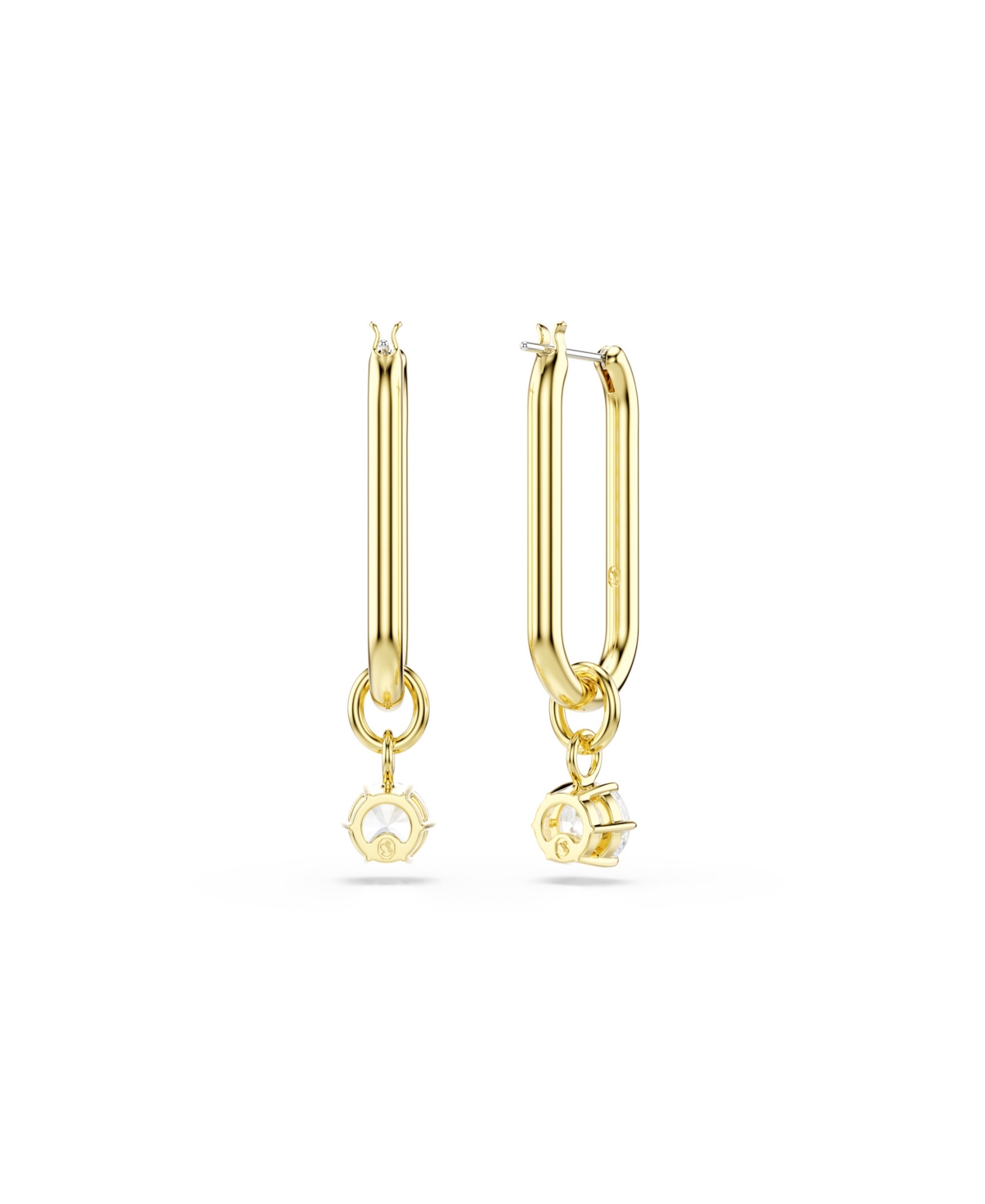 Swarovski Constella Gold-tone Plated Drop Earrings In Gold