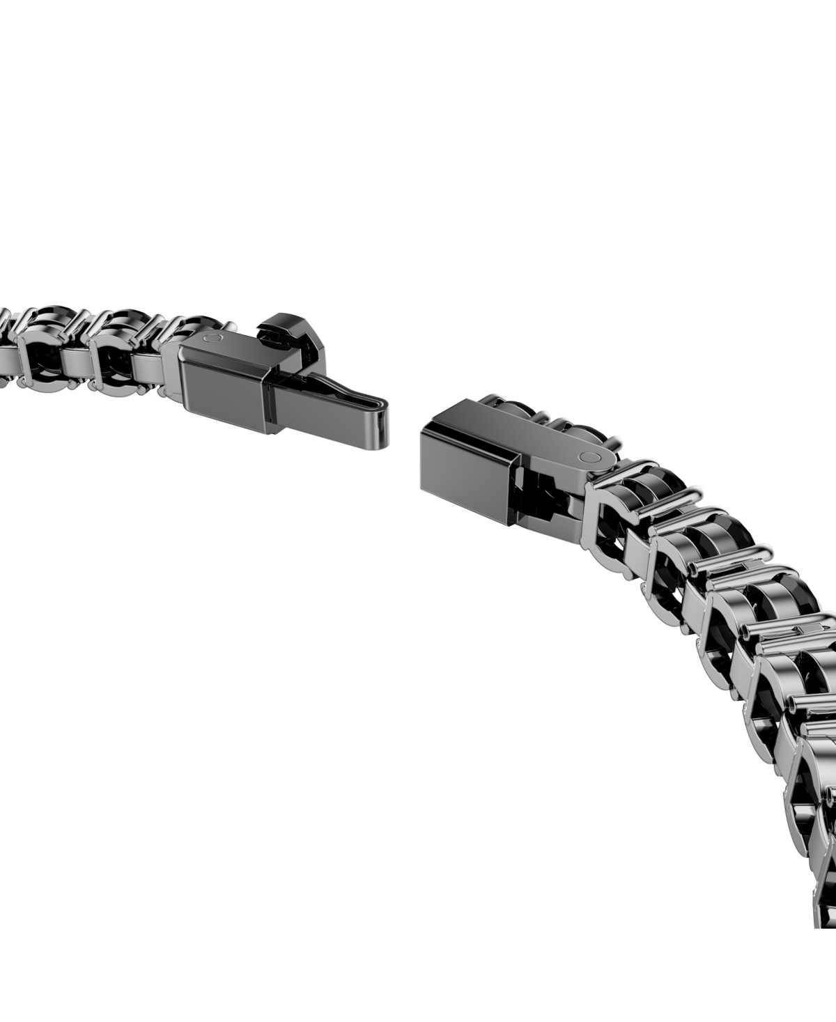 Swarovski Swaroski Matrix Ruthenium Plated Tennis Bracelet In Black