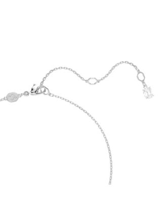 Swan Vienna Rhodium Plated Pendant Necklace