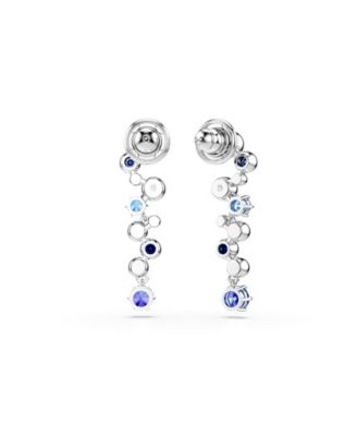 Constella Rhodium Plated Drop Earrings