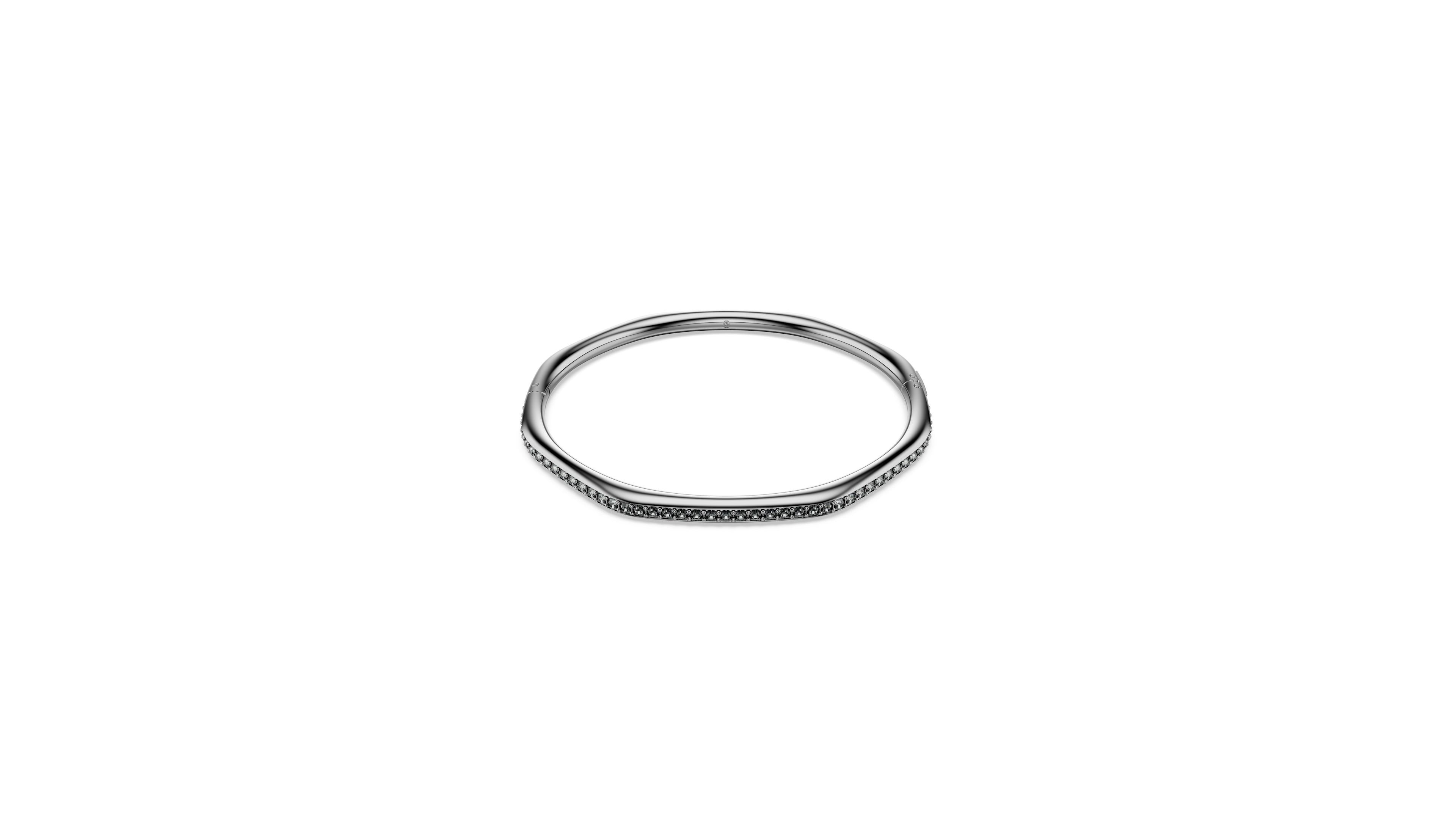 Swaroski Dextera Ruthenium Plated Bangle