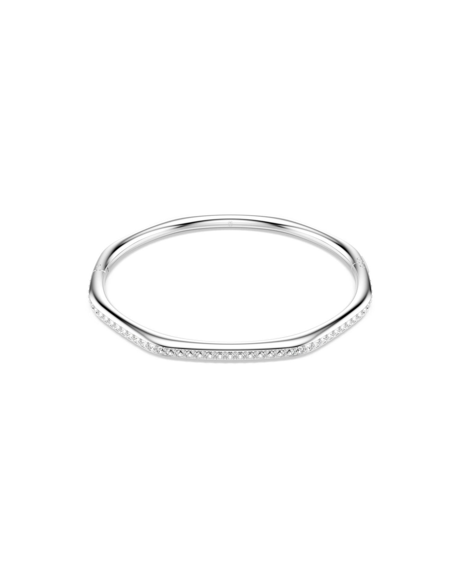 Swaroski Dextera Rhodium Plated Bangle