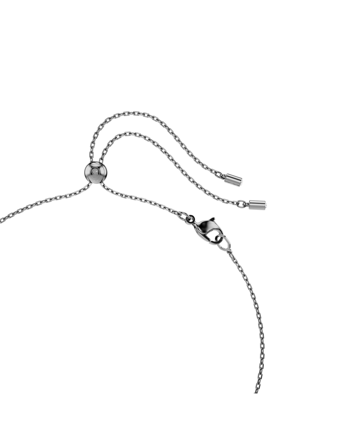 Swarovski Sublima Ruthenium Plated Pendant Necklace In Gray