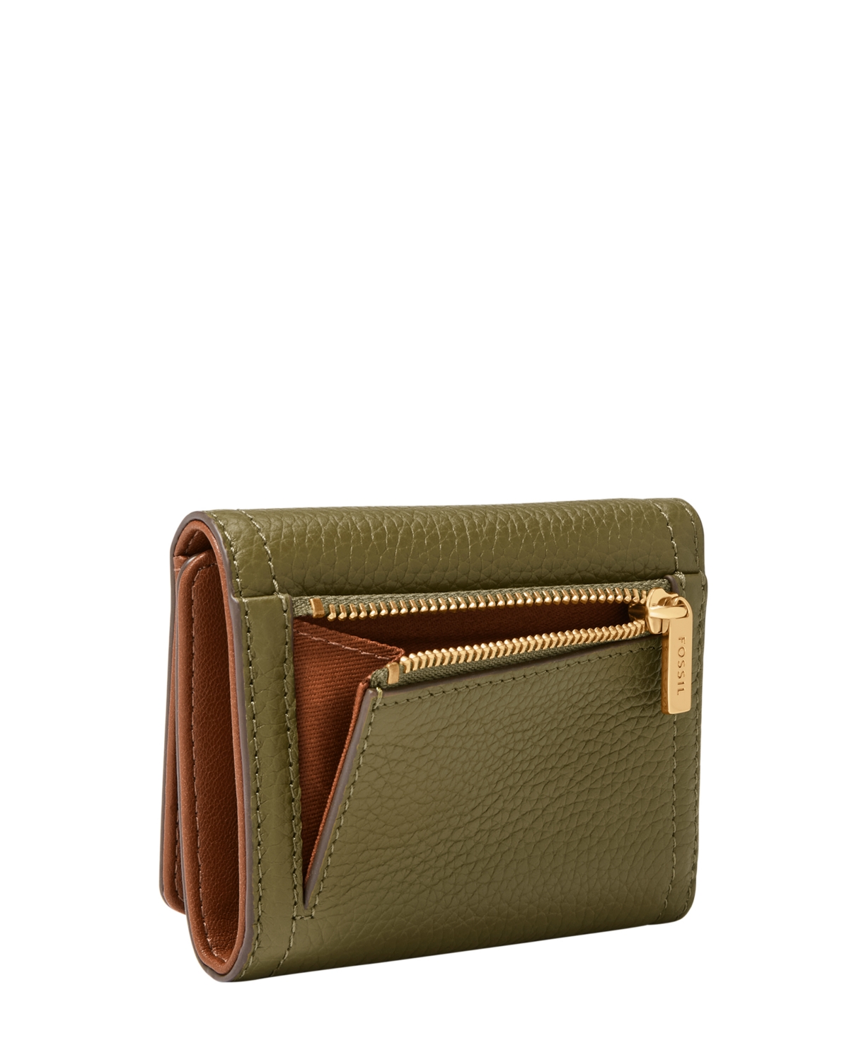Fossil Logan Rfid Trifold Wallet In Green