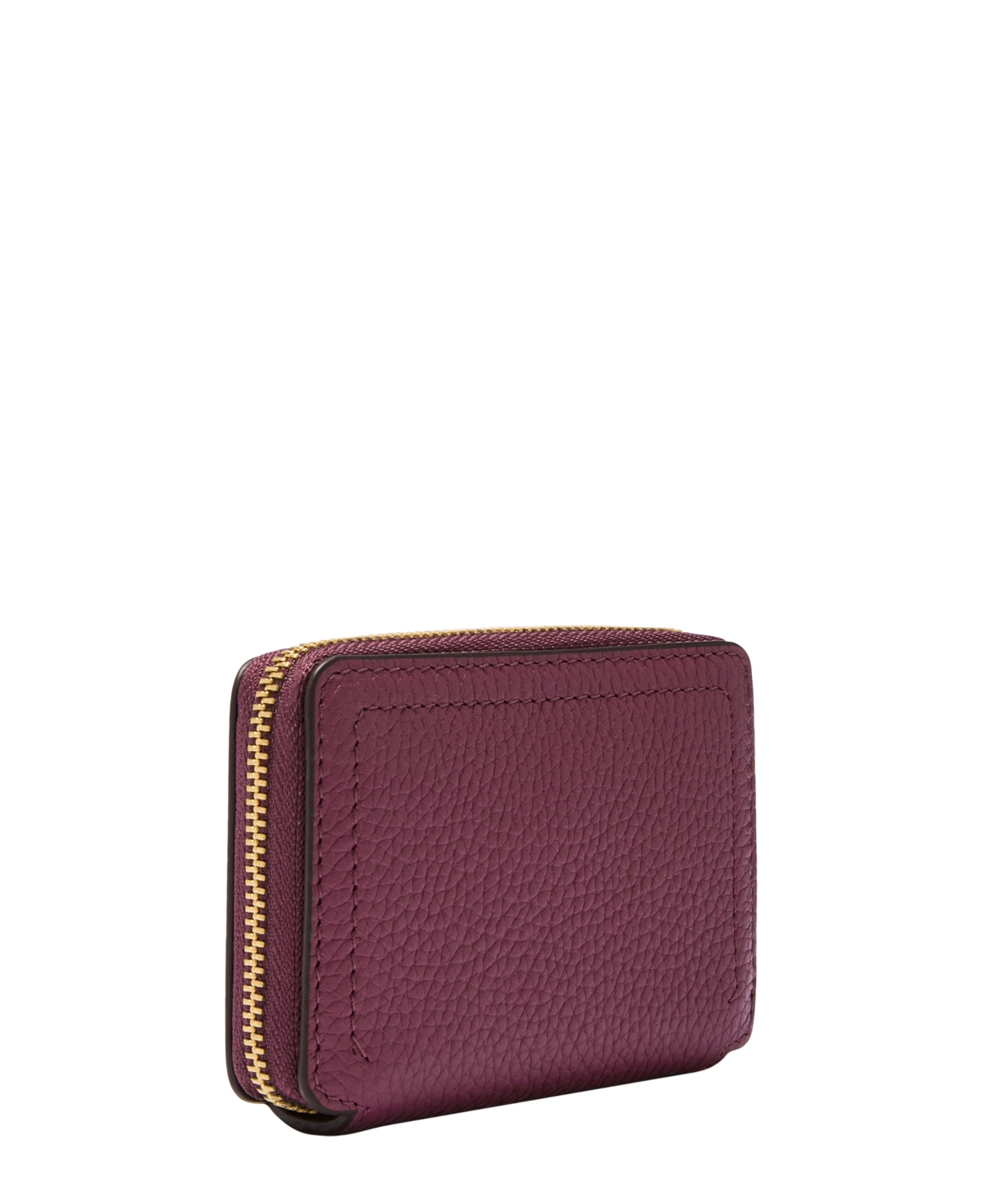 Fossil Logan Rfid Zip Around Card Case In Purple