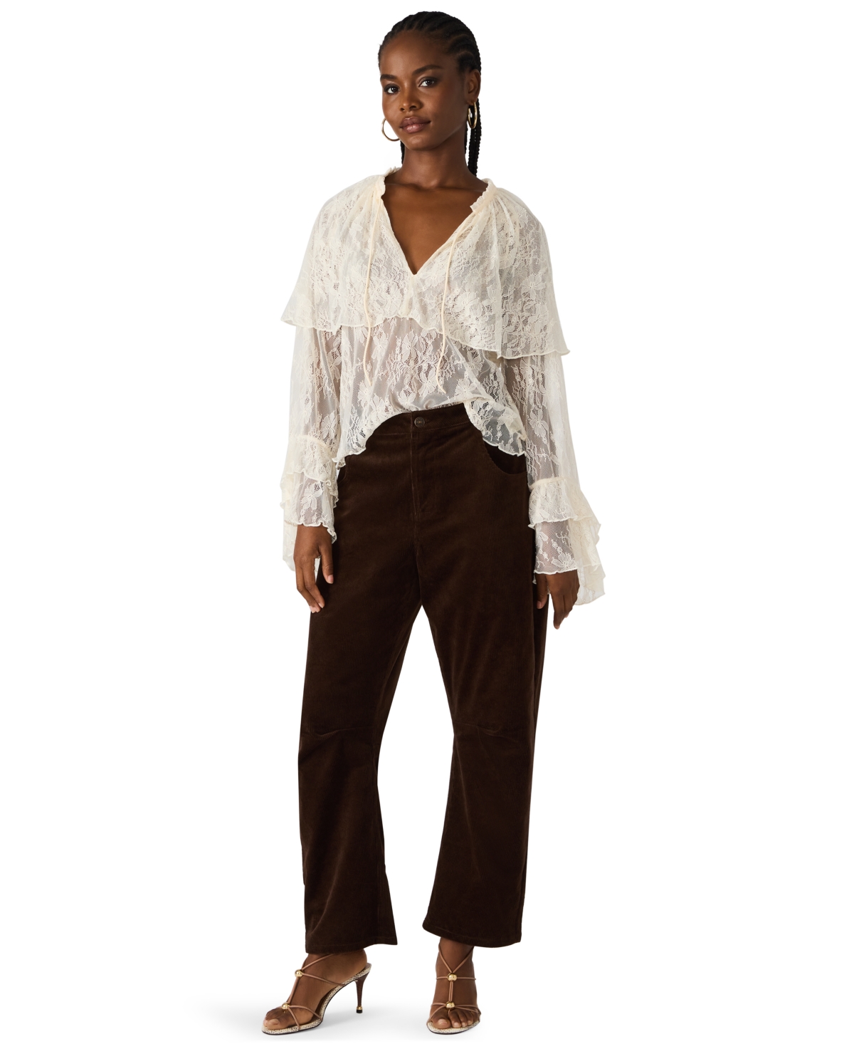 Steve Madden Women's Hart Utility Barrel Pants In Black