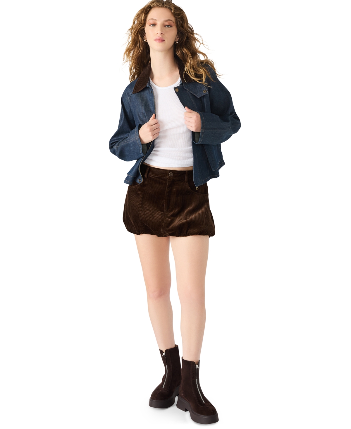Steve Madden Women's Simona Bubble Mini Skirt
