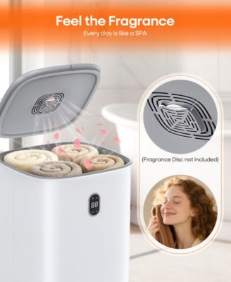 35L Large Home Towel Warmer Dryer Bucket with Aromatherapy, Auto Shut-off Function