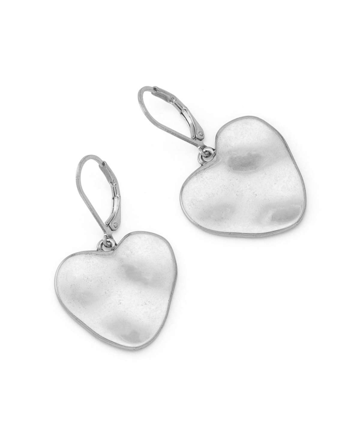 Robert Lee Morris Soho Heirloom Charms Heart Drop Earrings In White